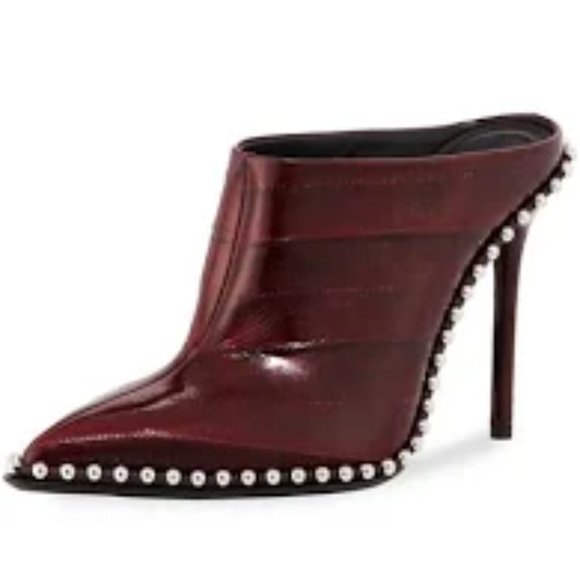 Alexander Wang Shoes - Alexander Wang Eri Mule Oxblood Eel shoes
